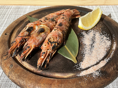 有頭海老のわらやき（1尾）