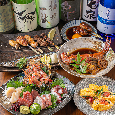 鮮魚と焼鳥、創作和食と日本酒を温かな空間でゆったりと嗜む大人の隠れ家居酒屋♪