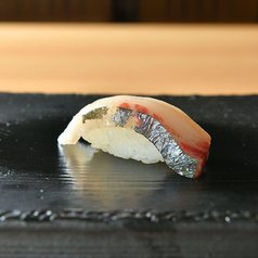 しまあじ(一貫)/甘エビ(一貫)/タイラギ貝(一貫)/平目(一貫) 各