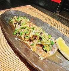 〆鯖の和風カルパッチョ
