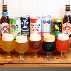 KIRINタップより常時４tapのクラフトビールをご提供