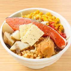 北海しゃけ味噌バターもんじゃ