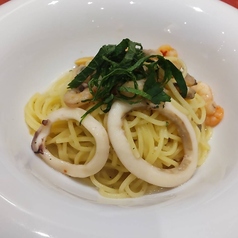 大葉と海鮮のペペロンチーノ