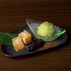 白玉黒蜜抹茶アイス