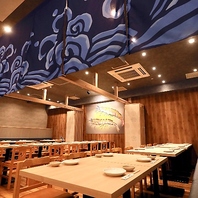 【新山口駅2分】個室席完備の広々とした海鮮居酒屋