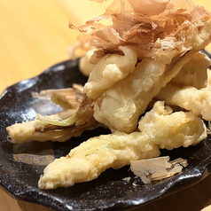 島らっきょうの天ぷら