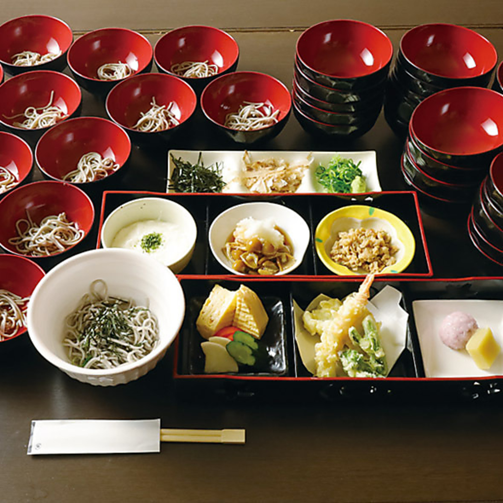 わんこそば体験ができるお店♪ご利用の際は店舗にご予約ください！