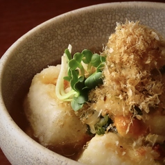 あおさと長芋のとろとろ揚げ出し豆腐