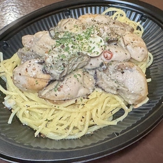 牡蠣たっぷりオイルパスタ