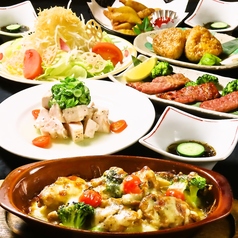 2時間飲み放題付きのコースは4000円(税込)〜ご用意の写真