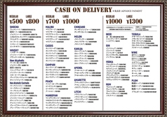 ALL-YOU-CAN DRINK TICKET (時間無制限飲み放題チケット)