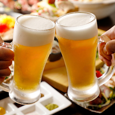 ［飲み放題］生ビール含む充実のドリンクメニュー