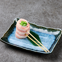 【野菜巻き串】アスパラ、梅紫蘇、おくら