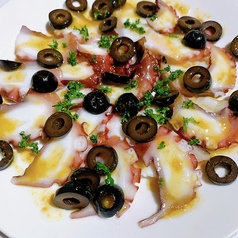 タコとオリーブの和風カルパッチョ