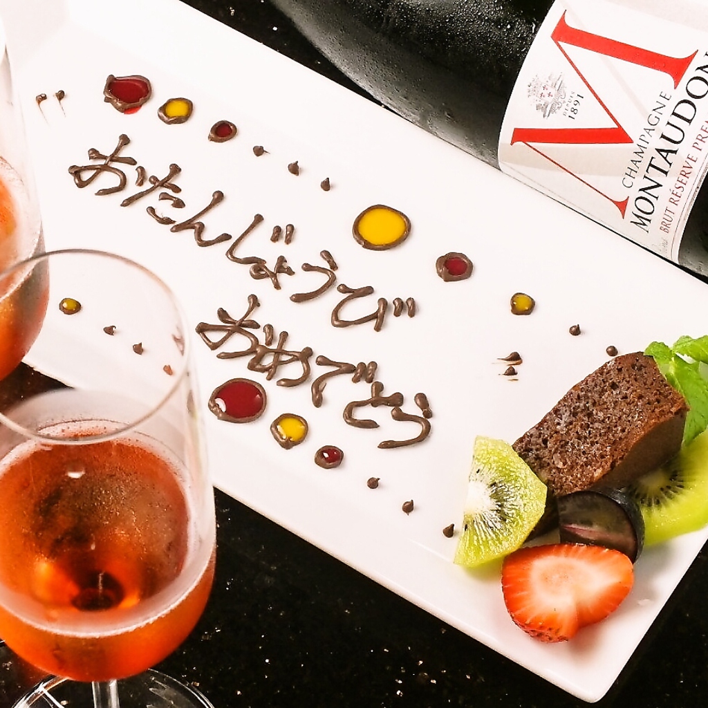 お誕生日・記念日にはメッセージを・・・