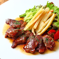 子羊のステーキ グレイビーソース