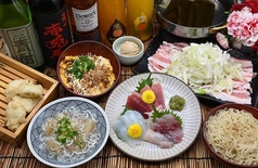 九州とり天と焼酎ハイボール ごすけのコース写真