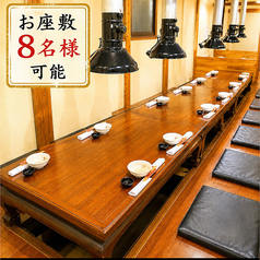 少人数~大人数様対応可能(お席は自由自在に変更可能)席ごとにダクト完備