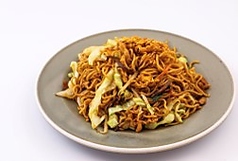 野菜と細切り豚肉焼きそば