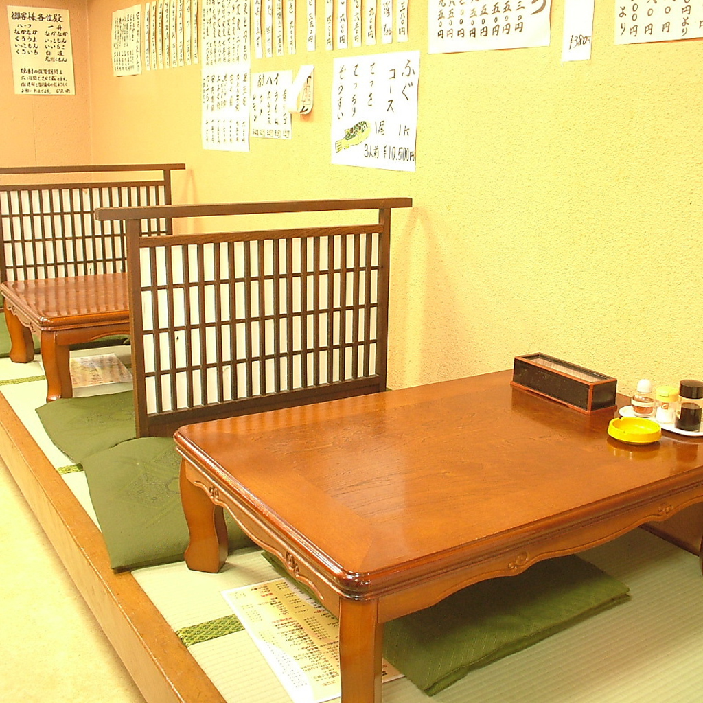少人数でもOKな座敷もあるので、プライベートの宴会にも最適。