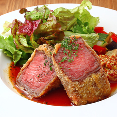 ローストビーフのレアカツ