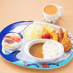 おこさまカレー・メンチかつプレート