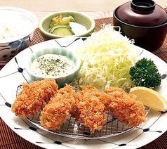 かきフライ定食(大)~かき5個~