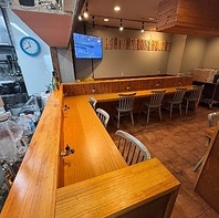 カウンター席完備！お一人様・少人数でのご来店も大歓迎