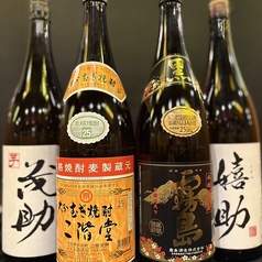 焼酎はこだわり製法の嬉助・茂助もございます。