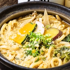 玉子とじおざんざ ほうとう風