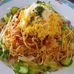 【COOL】キムチの冷製スパゲッティー
