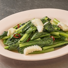 イカと青菜炒め