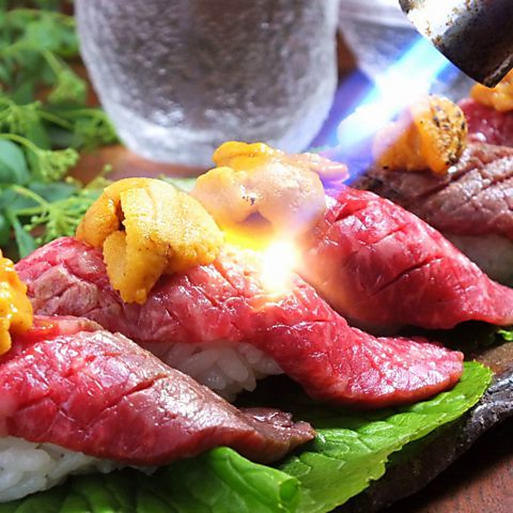 大人気の炙り寿司!!一度食べたらやみつき!!