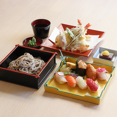 そば寿司天ぷら御膳