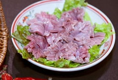 揚げ豚足/牛の血管/鴨の砂肝/揚げもみじ/鴨の血