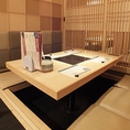 掘りごたつ個室もご用意。