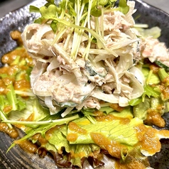 自家製ニンジンドレッシングのツナサラダ