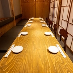 個室3部屋つなげれば15名様までの個室としてご利用いただけます