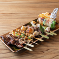 料理メニュー写真&nbsp;串焼き５種盛り