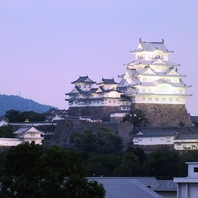 屋上では姫路城を一望できる！