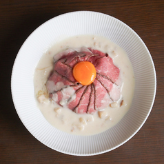 ローストビーフ丼　クラムチャウダー