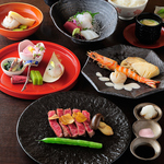 厳選された食材で作った天ぷらと鉄板焼き各種ご用意しております♪