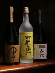 焼酎や日本酒など、お料理に合わせてお酒を選べる