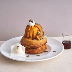 【10月限定】北海道かぼちゃとメープルカスタードのハロウィンパンケーキ メープルソース