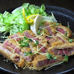 和牛ヒレ肉レアカツ ジャックダニエルソース