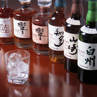 豊富なウイスキー！