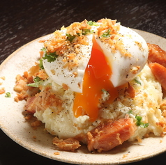 半熟卵のポテトサラダ