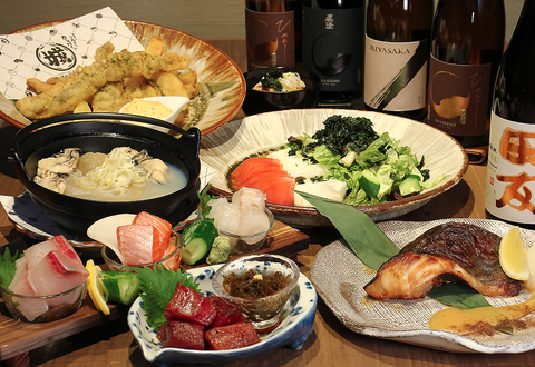 お祝いからカジュアルな集まりまで◎日本酒に合う料理と新鮮な魚が味わえるお店です
