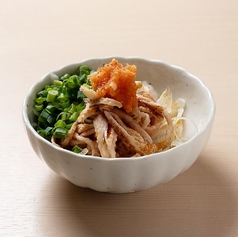 薩摩地鶏：皮ポン酢