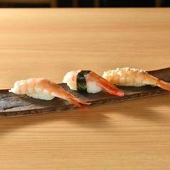 海老握り三種盛り